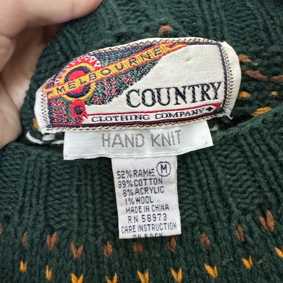 Vintage Hand-knit Sweater - Picture 3 of 3
